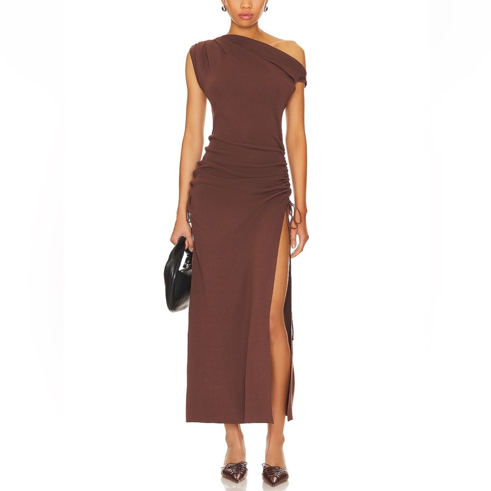 Midi dress in Chocolate